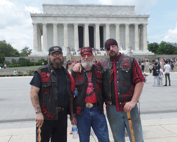 Magi, D Wrong and One Q Ball at Lincoln Memorial